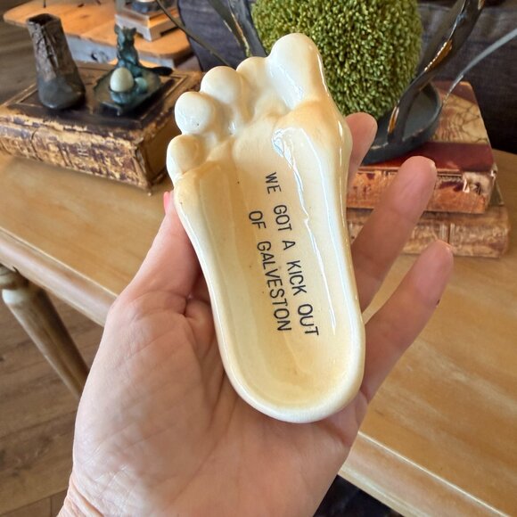 Vintage Galveston Texas Souvenir Trinket Dish - Picture 9 of 9